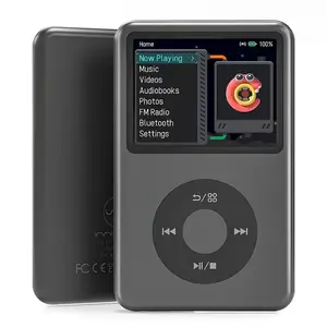 Kayoura Y1 Classic MP3 Player with Bluetooth, 2.4" Portable Mini HiFi Sound Digital Music Player, Upgraded Video Version, 2025 Walkman & Storytelling Player for Kids, Teens, and Adults - Black Headphone Mp4 Audio audiophile walkman for kids toddlers mp3 p