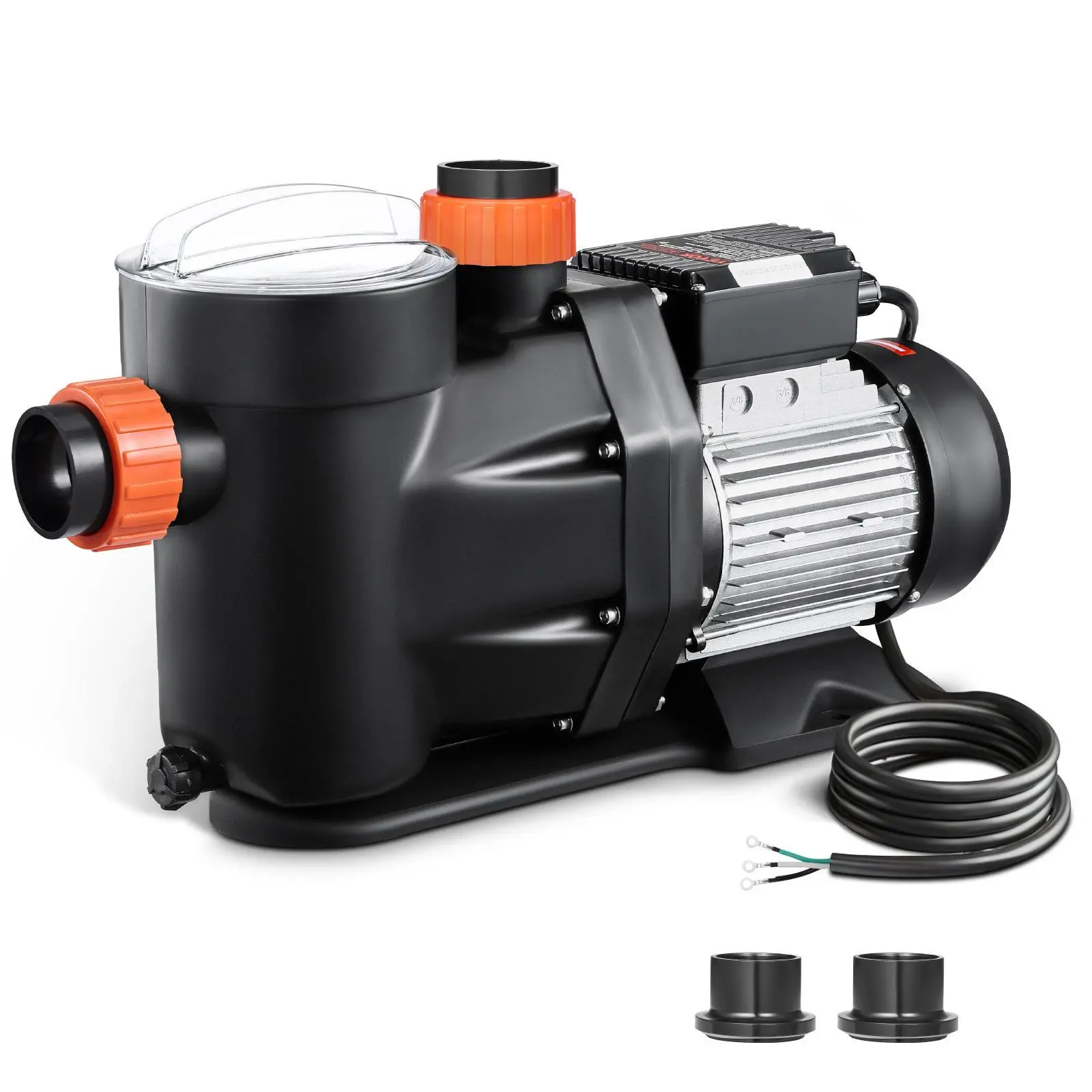 VEVOR Above Ground Pool Pump,  , 3 HP, 149 GPM Max Flow Single Speed Swimming Pool Pump, 220V 3450 RPM 42 ft Max Head Lift with PP Shell Strainer Basket, 122°F Max Water Temperature, for Hot Tubs Spas#BacktoSchool