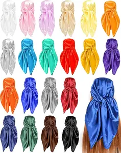 Mouchwa Satin Headscarf - 35" Vodou Symbol in Multiple Colors for Cultural Identity & Symbolic Significance