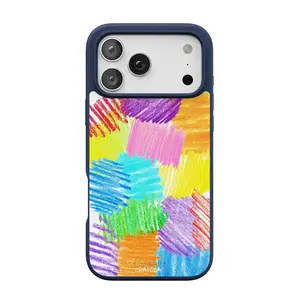 Casely iPhone 17 Pro Max Case | Scribble Me That | Crayola Rainbow Pencil | Align Soft-Touch Flexible Bumper Case | Compatible with MagSafe