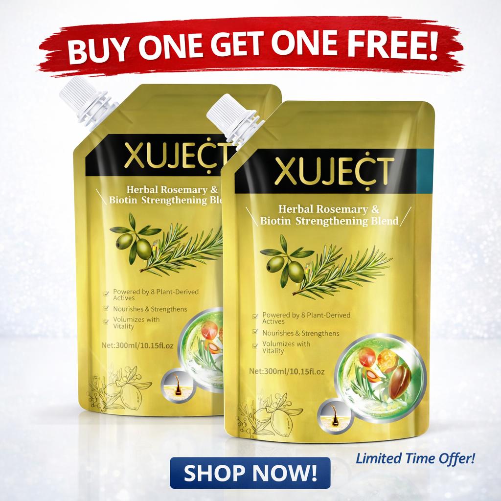 XUJECT Rosemary & Biotin Hair Growth Shampoo 300ml – Restore Nourishing Winter Shampoo Haircare | Strengthening & Anti Hair Loss Formula with 8 Herbal Actives | Buy 1 Get 1 Free | Daily Scalp Care for Oily Roots, Thin Hair & Stress Shedding XUJECT Rosemary & Biotin Hair Growth Shampoo 300ml – Restore Nourishing Winter Shampoo Haircare | Strengthening & Anti Hair Loss Formula with 8 Herbal Actives | Buy 1 Get 1 Free | Daily Scalp Care for Oily Roots, Thin Hair & Stress Shedding