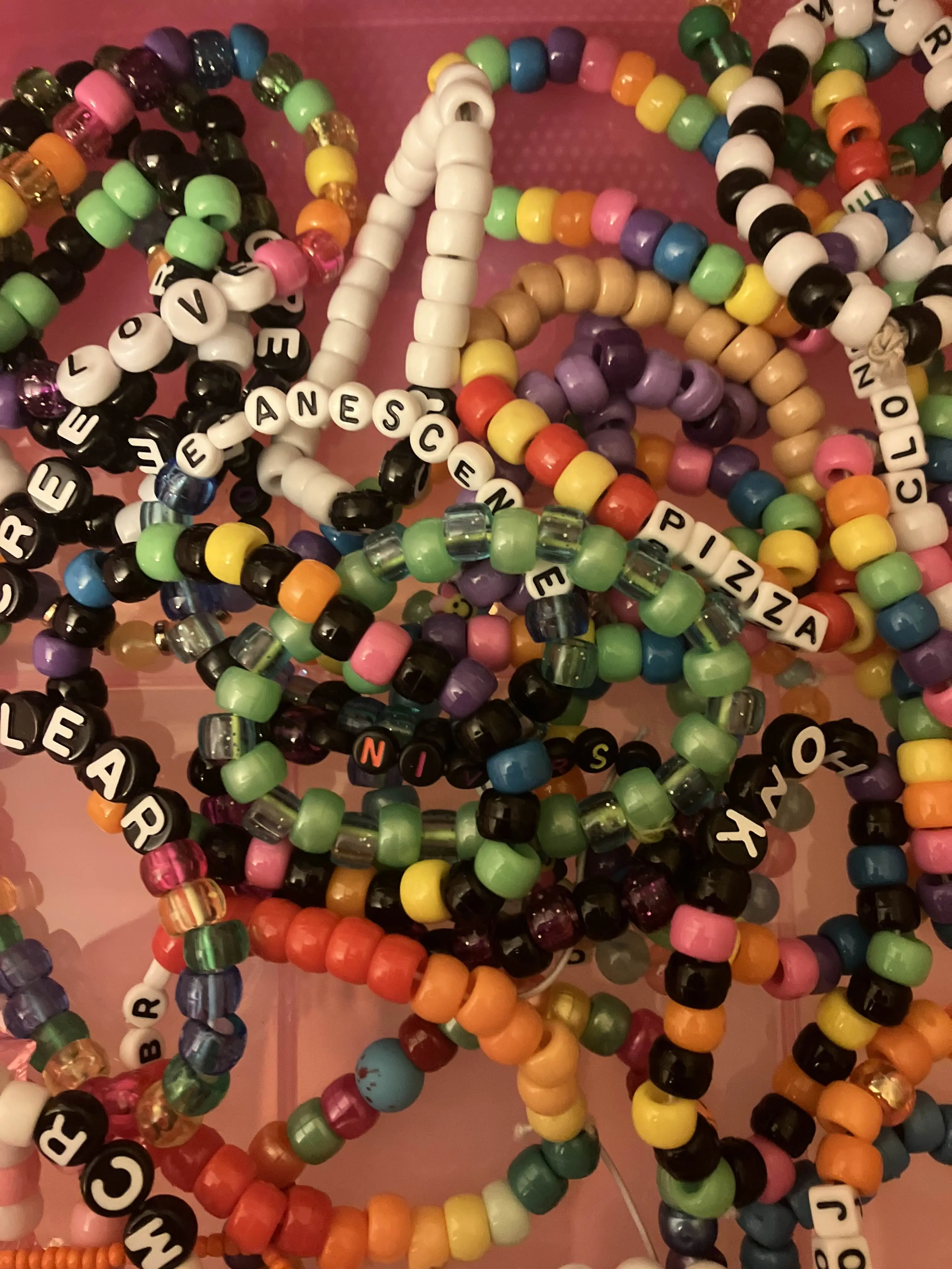 Random Kandi/Pony Bead Bracelets - Perfect for Raves, EDC festivals, collecting, sharing, gifting, or trading