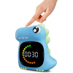 X-TIM28 Visual Timer for Kids Light Blue Dinasuor Kids Timer Visual Led Rechargeable Toddler Timer Visual Countdown for Classroom Home Studing Playing Kitchen Utensils
