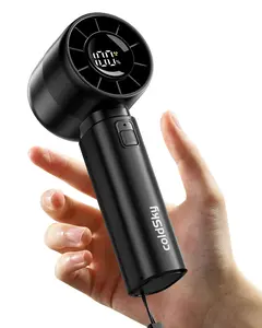 Crazy Clearance — COLDSKY Portable Personal Turbo Fan,5 Speeds Handheld Fan With Digital Display,4000mAh Battery Operated Fans Max 12Hrs Cooling Fans For Outdoors,Travel,Indoor,Desk