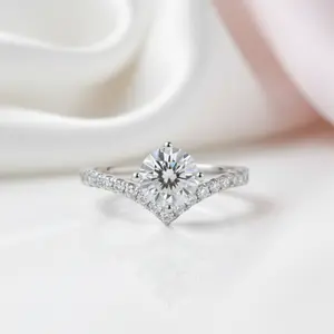 1.0Ct VVS1 Diamond Option Wedding Ring