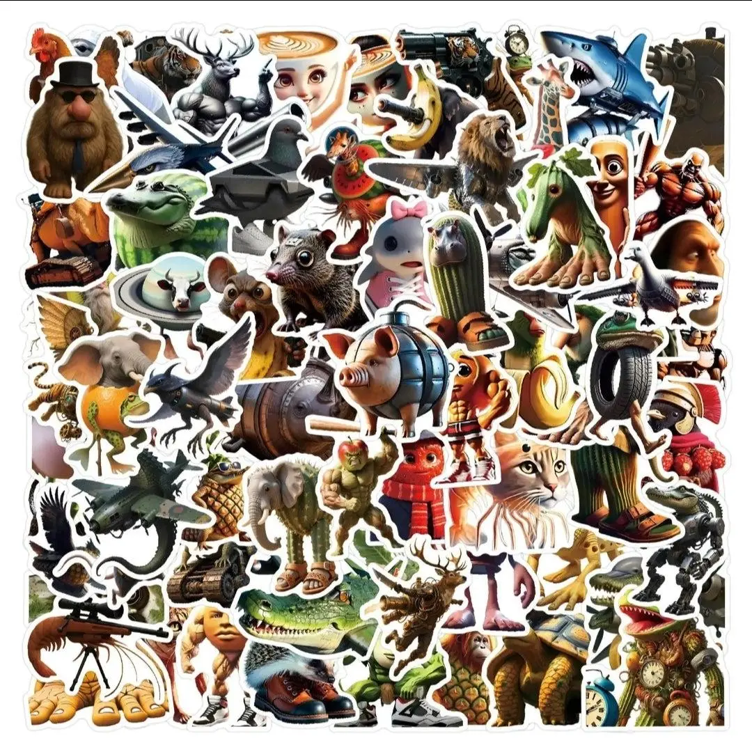 Italian Brainrot Meme Stickers – Absurd Humor Vinyl Decals | Waterproof ...