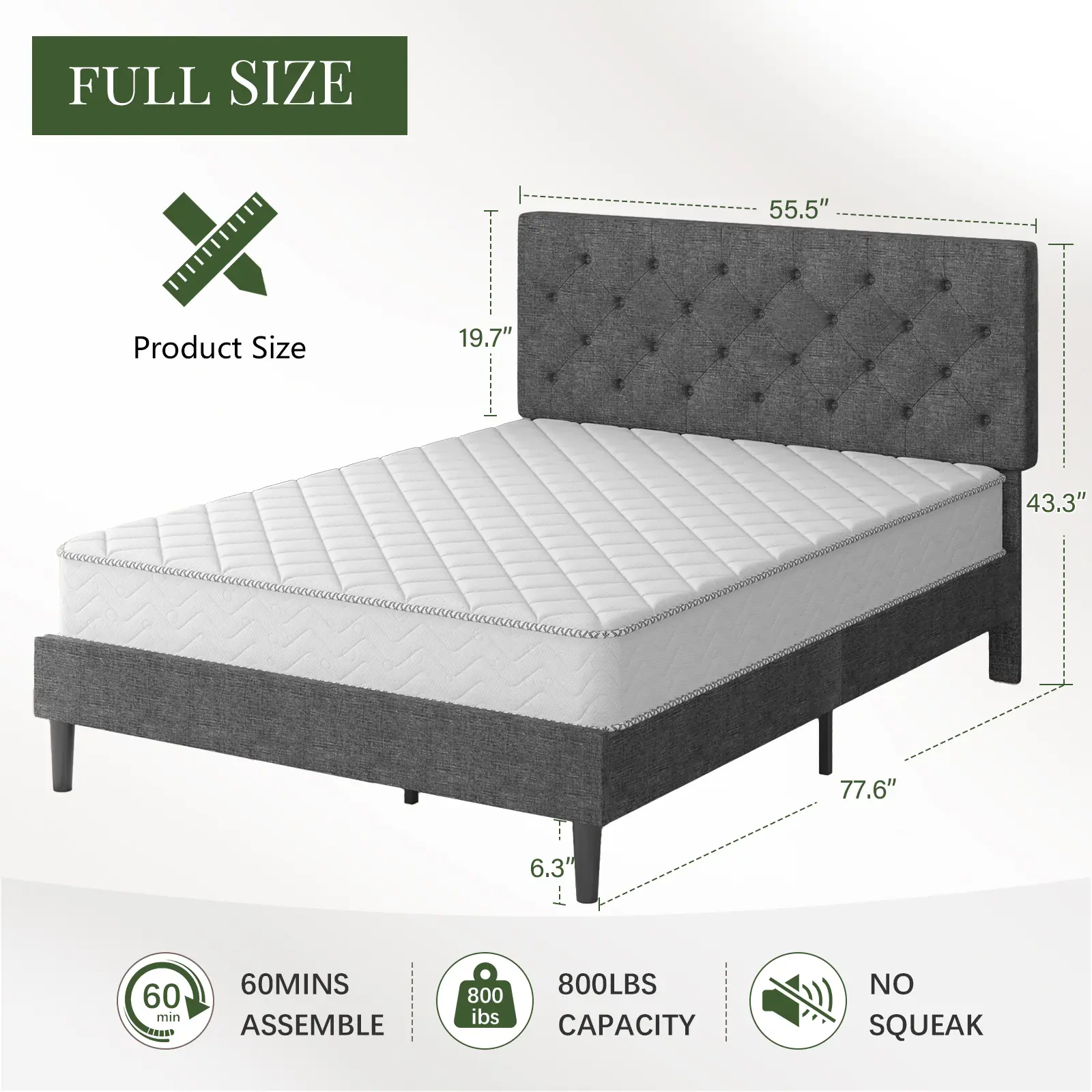 Full Size  Light Grey