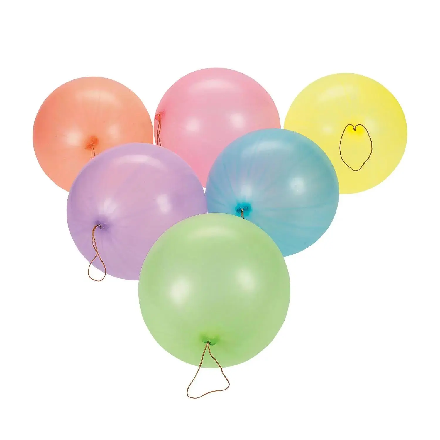 10” Bulk 50 Pc. Neon Colors Latex Punch Ball Balloon Assortment