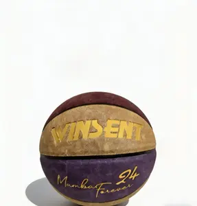 WINSENT Mamba Forever 24 Basketball | Official Size 7 Kobe Mamba Mentality Basketball | Indoor Outdoor Streetball | Collectible Gift for Basketball Fans playground