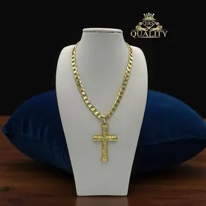 N27 Cross Necklace - Gold Plated 14k