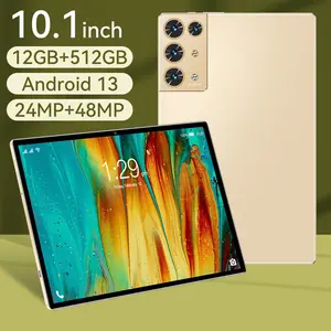 5G network Bluetooth large screen tablet, 10.1 "display, 12GB+512GB memory, large capacity 8000mAh battery, 24MP+48MP,GPS satellite positioning, fast charging