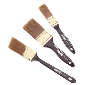 212 MAIN Multi-Size Polyester Paint Brushes - 3 Pack, Angular Sash Design, Blend Filaments for Home Improvement & Building Supplies Paint Projects