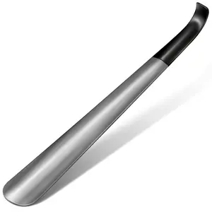 KoPicks 1/2pcs Long Shoehorn Long Handle, Metal Shoehorn Stainless Steel Boots, 16.5" Extra Long Handle (Silvery) Footwear Comfort