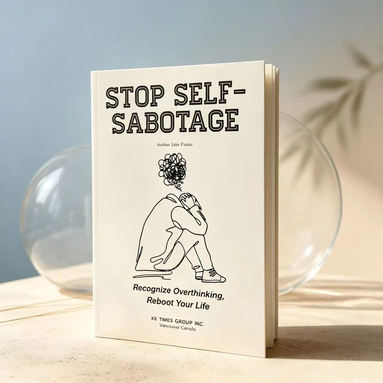 Self-Help Psychology English Book (2026 Edition by Jake Foster) - Tiny Palm-Size, Stop Self-Sabotage, Overcome Overthinking, Boost EQ, Support Personal Growth