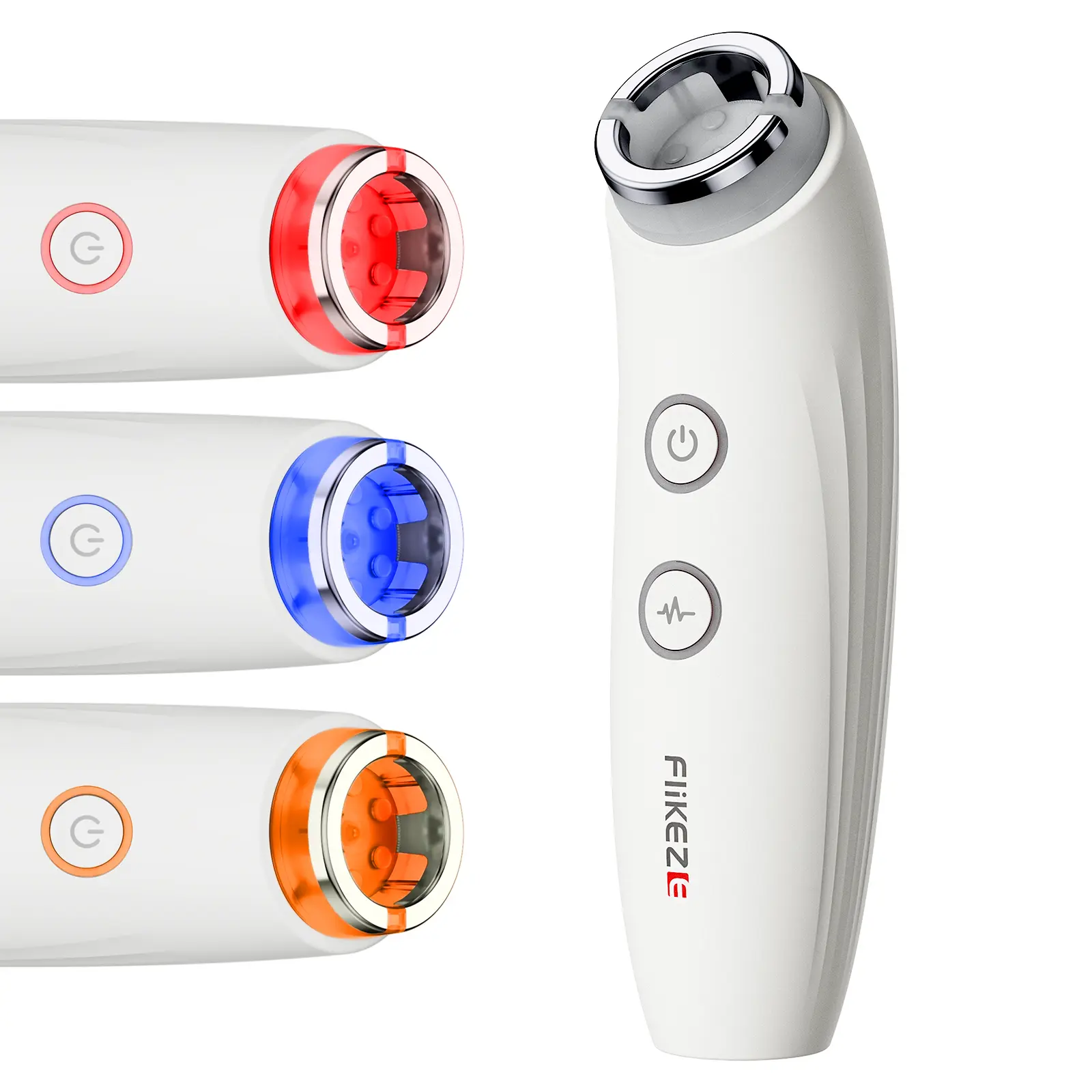 VacuLift-Trio 3-in-1 Facial Beauty Instrument - Pearl-White 3-in-1 Multi-Head Skin Care Device with Microcurrent Sculpting, Anti-Puffiness, Jawline-Tightening, Deep Vacuum Cupping, EMS Mode, Light Settings for Cellular Metabolism Boost, 3-In-1 Multi-Head