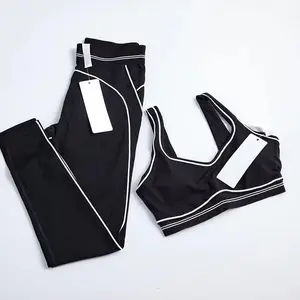 Women 2 Pieces Sports Set Seamless Tank Top High Waist Scrunch Seamless Shorts Sport Suit Workout Yoga Exercise Athletic Outfit