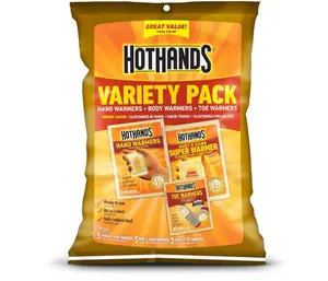 HotHands Toe, Hand, & Body Warmer Variety Pack - Long Lasting Safe Natural Odorless Air Activated Warmers