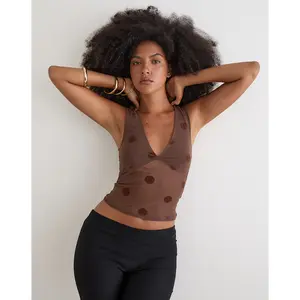 Lihat Top in Big Polka Brown