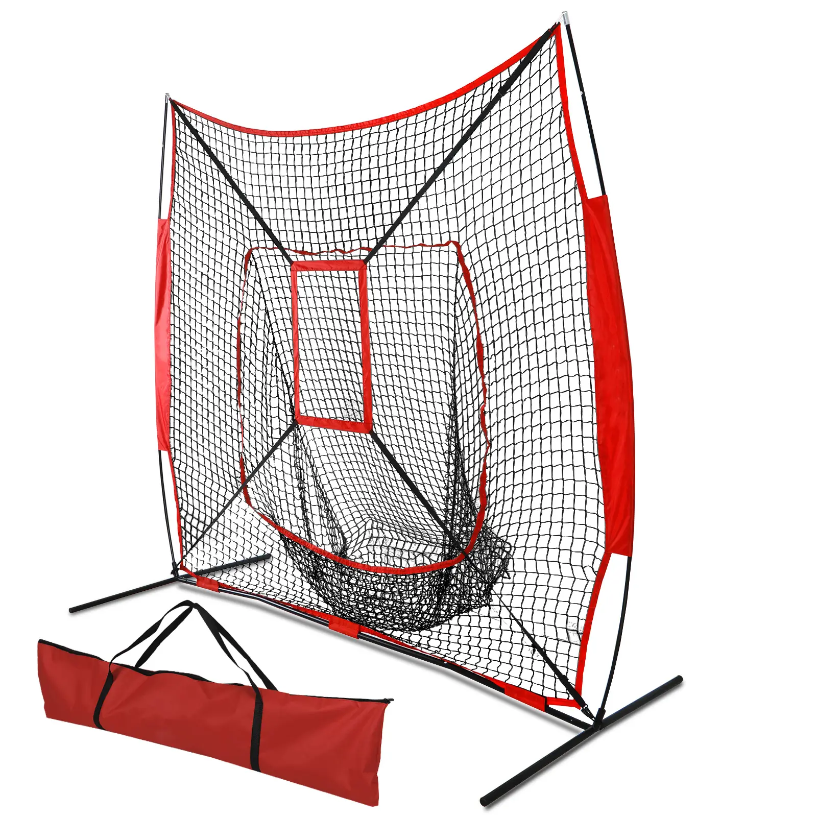 Segawe Portable Baseball Softball Practice Net Training Set - Batting Practice Equipment, Softball Training Aid for Hitting, Pitching,summerwins