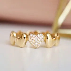 SHOW CRAFT S925 Pure Silver Luxury Golden Women's Love Stacked Versatile Zircon Ring - Valentine's Day Declaration Bold Stamp Ring - Friendship Ring s925 sterling silver Pear-Shaped Zircon Jewelry Set