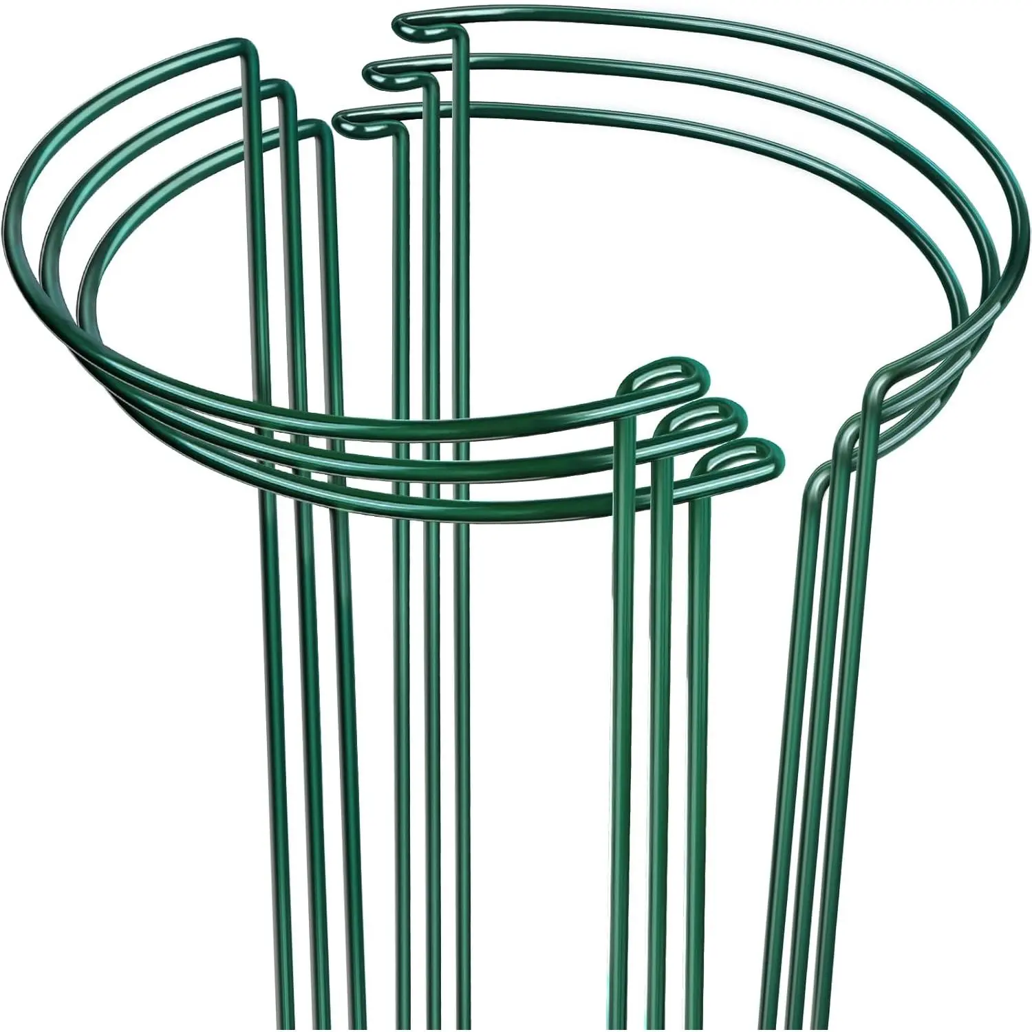 6 Pack  Support  Stakes, Peony Cages and Supports, Metal Garden Stakes  Supports,  Support Stakes for Peony, Tomato, Hydrangea, Indoor Outdoor , 10" W x 15.8" H