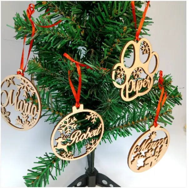 Personalized Christmas Snowflake Ball Custom Laser Cut Baubles
