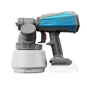 TILSWALL Shark 700D Cordless Paint Sprayer with Brushless Motor 1300ml Container 3 Spray Patterns for Dewalt 20V Battery Electric Paint Gunfor Furniture Walls Cabinets Battery Not Included