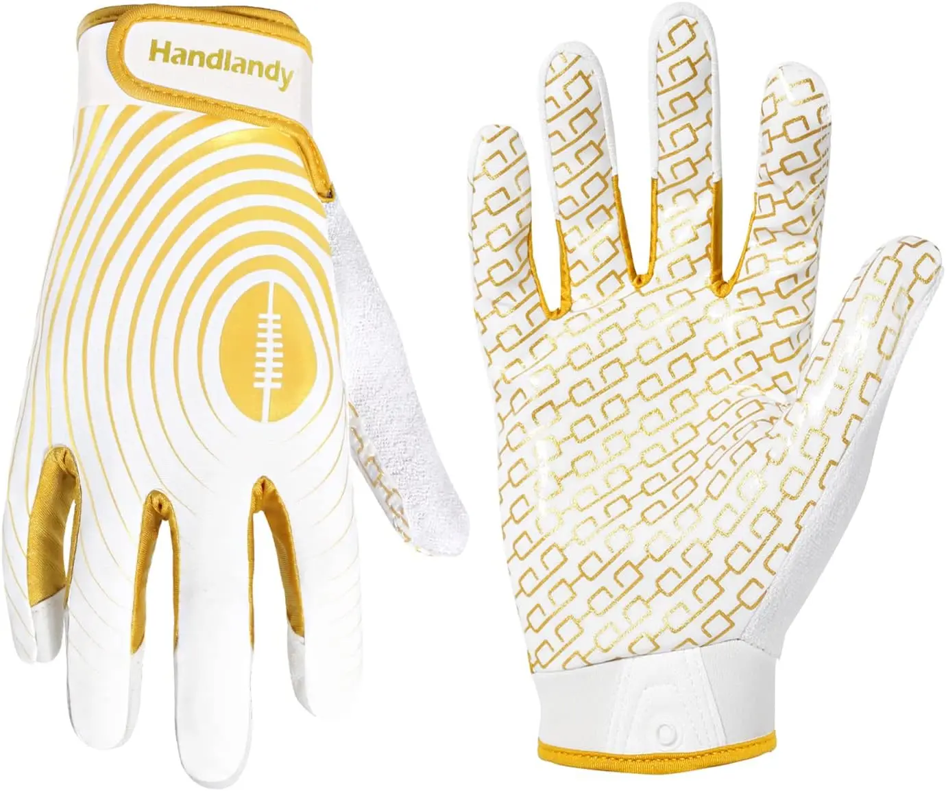 Football Gloves for Youth & Adults(White), Sticky Wide Receiver Grip Gloves, Hot Pink Stretch Fit Football Gloves Adult.Rugby Gloves