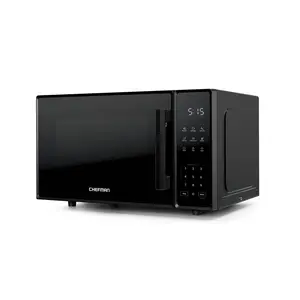 Chefman Countertop Microwave Oven 1.1 Cu. Ft., 1000 Watts with 6 Presets and 10 Power Levels - Black