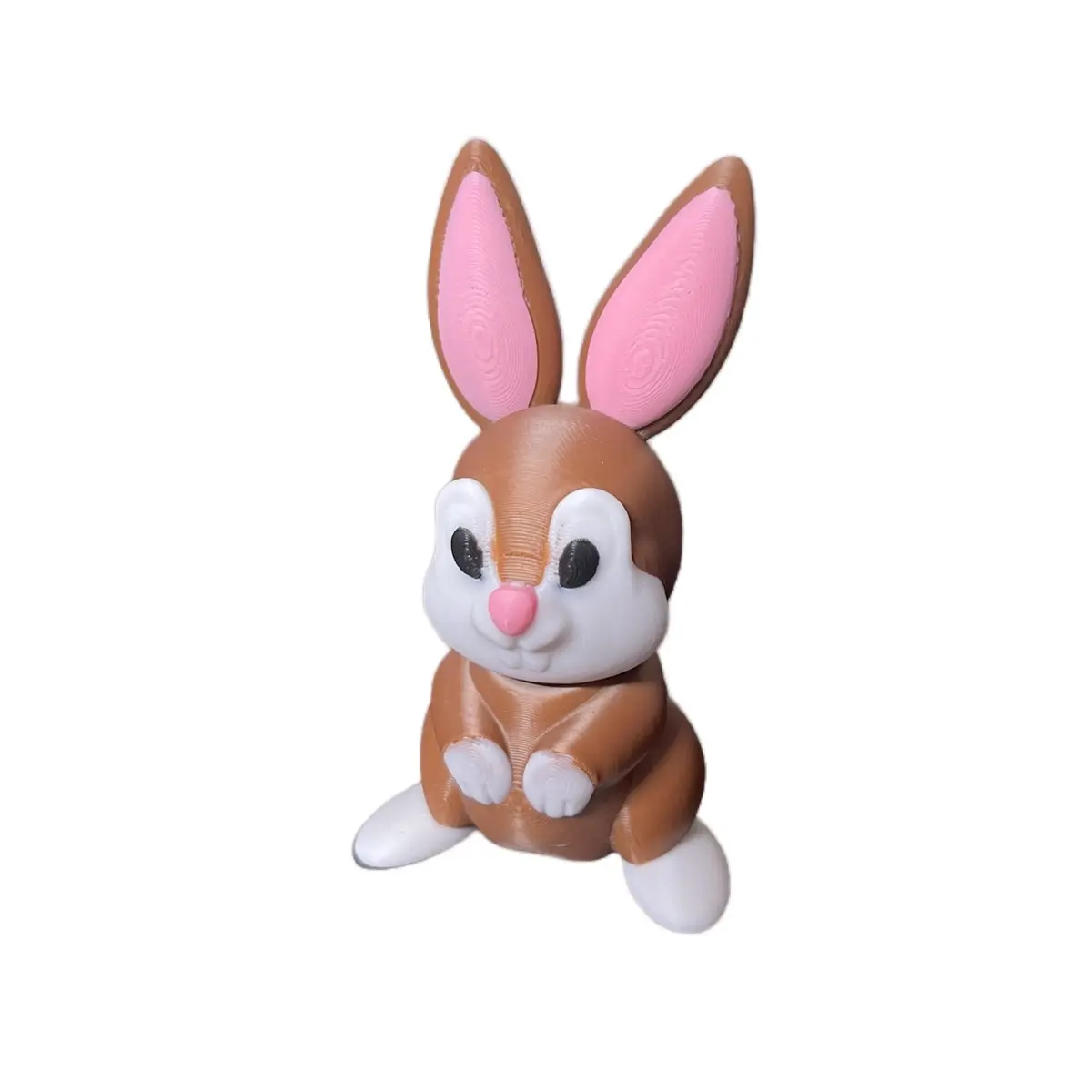 Articulating wiggle fidget bunny rabbit. 3d printed fun toy. Easter surprise.