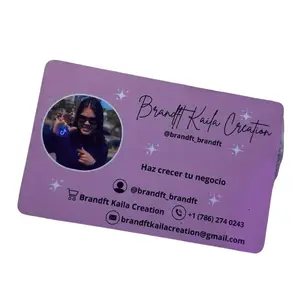 Brandft Kaila Creation Custom NFC Business Card Smart Contact Sharing Purple Design for Professional Networking