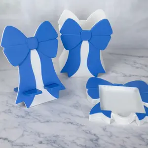 cute Bow Desk Organizer Set – Phone Holder, Pen Holder & Sticky Note Holder (3 PCS)