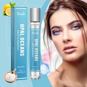 Roxelis Fresh Ocean Perfume Roll-On – Natural Fragrance, Long-Lasting Scent, Seaside Breeze Notes, Refreshing Roll-On Perfume for Dates