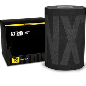 Nxtrnd TRF Turf Tape Football, Extra Wide Kinesiology Tape, Protects from Turf Burn (Black)