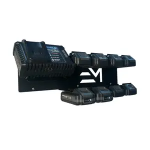 Hercules 20V Battery Organizer Charging Station for Efficient Charging of Multiple Batteries