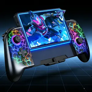 ESYWEN Wireless Switch OLED Joystick Controller with Game Card Storage, Programming, Battery, Turbo, 6-Axis, Burst, Vibration, 1000mAh, 3-Hour Quick Charge, Esports Gaming Handheld Gamepad