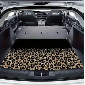 1pc Leopard Print Themed Car Trunk Mat with a Stylish And Elegant Design to Keep Your Vehicle Tidy, Suitable for Most Car Models | High-End Automotive Additions | Durable Cargo Liners Perfect for All Holidays Like Halloween And Christmas