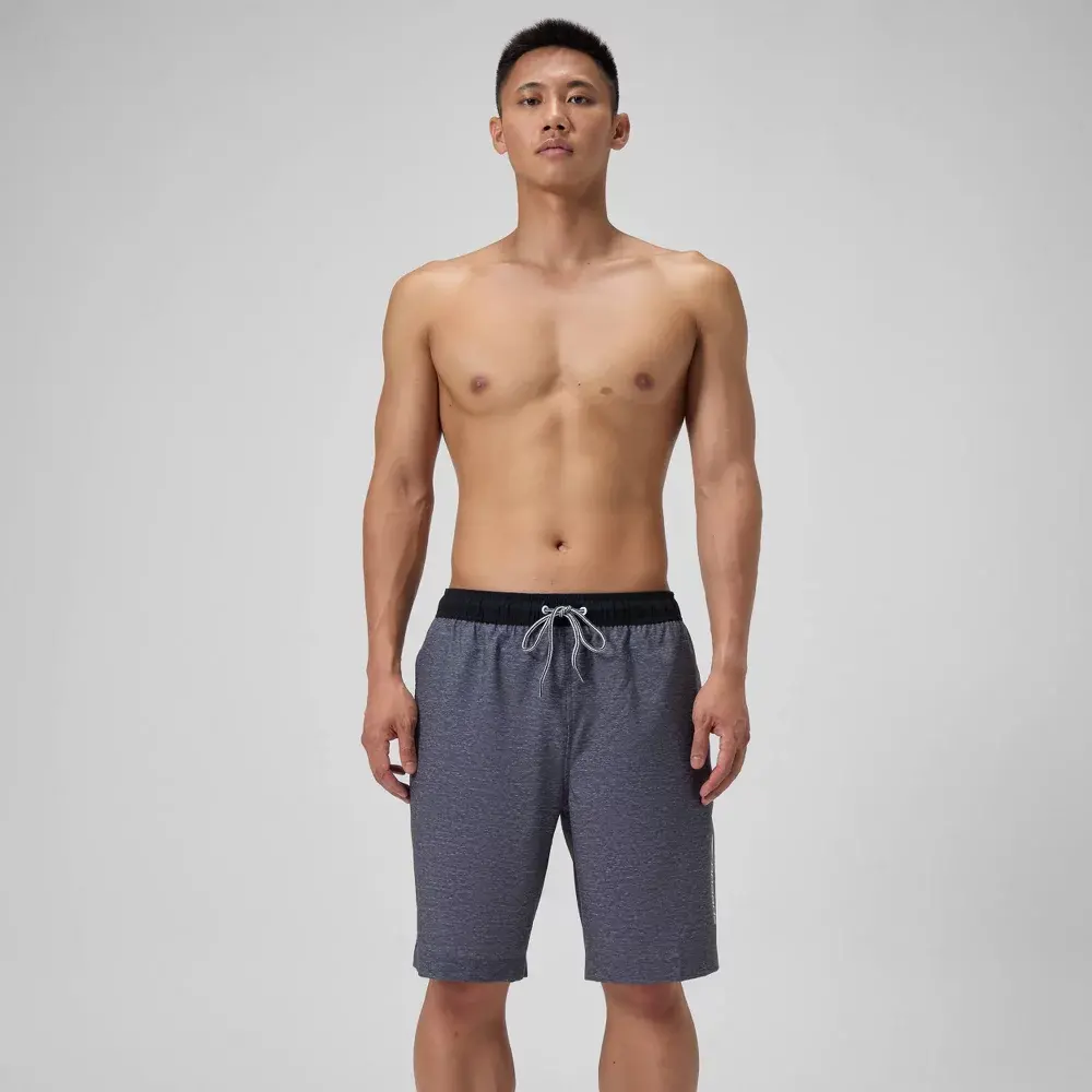 Men's 9" Speedo Marina Swim Trunks - Swimwear with Elastic Waistband, High-Stretch Pockets