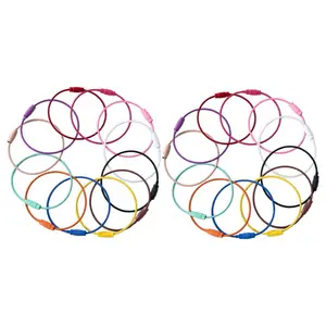 30x Colored Wire Keychain Cable 6in Stainless Steel Outdoor for Keyrings Key  Carabiner Keepers Jewelry Key Holder Bracelet DIY Bike