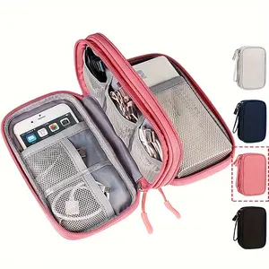 Electronic Storage Bag, Travel Cable Accessories Bag, Electronic Accessories Storage Bag, Applicable To Mobile Power Supply, Charging Cable, Mouse, USB Digital Line