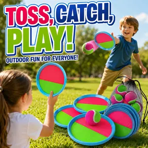 Fun Toss and Catch Ball Game with Compact Storage Bag Perfect for Backyard Yard Beach and Outdoor Activities