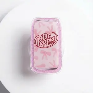 Magnetic Phone Grip Dr Pepper Coquette Bows Kindle Grip – Pink Soda Graphic E-reader Holder, Cute Girly Aesthetic Tech Accessory, Trendy Booktok Gift for Soda Lovers & Readers.
