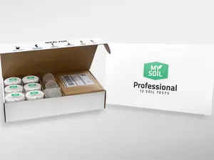MySoil Soil Test Kit 12 Pack, Grow The Best Lawn & Garden, Complete & Accurate Nutrient and pH Analysis with Recommendations Tailored to Your Soil and Plant Needs