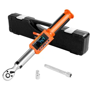 【DealsForYouDays】VEVOR 3/8 Inch Drive Ratchet Digital Torque Wrench, 0-99.57 lbf-ft/0-135 N.m, 72-Tooth, ±2% High Accuracy Electronic Wrench with Preset Value, Buzzer & LED Notifications, for Automotive Use, Ratchet Torque Wrench Socket Combination Tool
