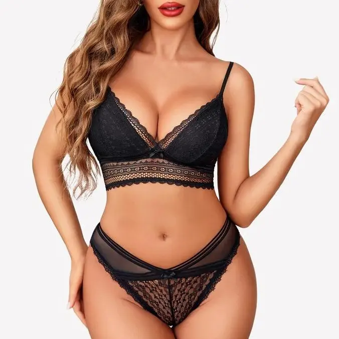 Avidlove Lingerie Set for Women Bra and Panty Sets 2 Piece Lace Lingerie Set