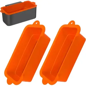 2pc Reusable Silicone Grease Collection Cup Liners for Blackstone 36/28/22/17-inch Baking Pans | High-Temperature Resistant Grease Collector/Drip Tray, Reusable, Dishwasher Safe, Leak-Proof, Deformation-Resistant, Easily Manage Grease