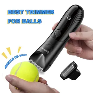 Manscape Groin & Body Hair Trimmer for Men, Electric 2-in-1 Pubic & Body Hair Shaver, Portable Rechargeable Grooming Kit for Legs, Arms & Chest, Men's Hair Removal Tool, Intimate Pubic Trimmer