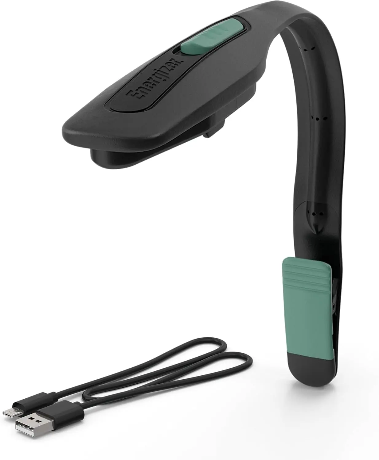 Energizer Flex-R Plastic Clip-On LED Book Light - Warm White LED, USB-C Charging, Portable, Hands-Free Reading, Up to 4m Range, Lightweight, Long-Lasting, Lithium-Ion Battery Included, Ideal for Night Reading & Traveling, Indoor Specialty Lighting