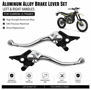 Aluminum Alloy Brake Lever Set - Left and Right Handle Bar Levers, Compatible with Sur-Ron Ultra Bee Electric Cross-Country Motorcycle