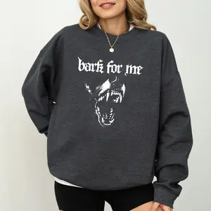 ChicCotton Vintage Bark For Me Sweatshirt, Retro Funny Barking Dog Crewneck, Adult Humor Long Sleeve Pullover, Funny Sarcastic Flirty Quote Sweater